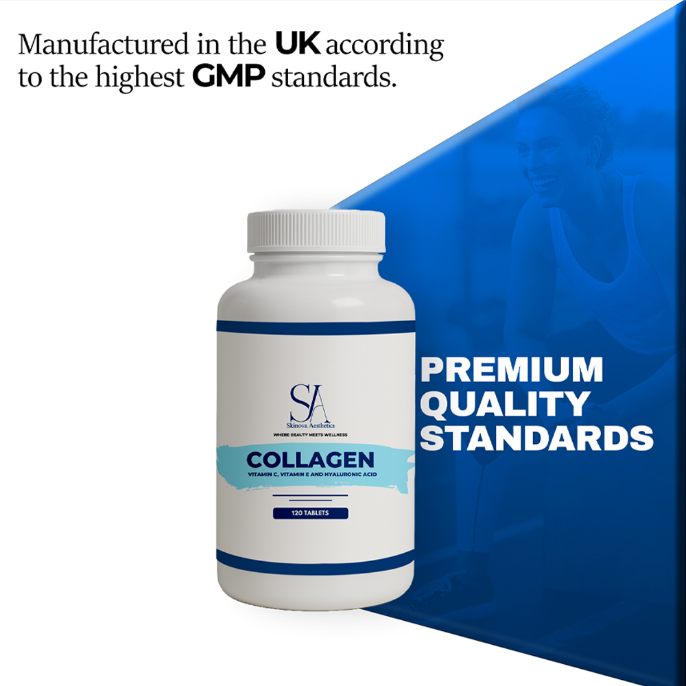 Collagen With Vitamin C, E & Hyaluronic Acid – 120 Tabs