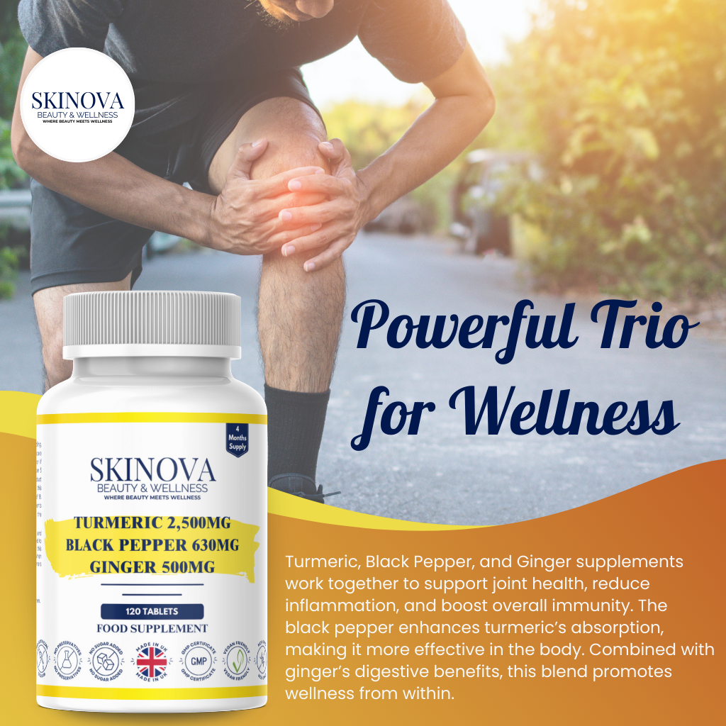 Turmeric, Ginger & Black Pepper Tablets