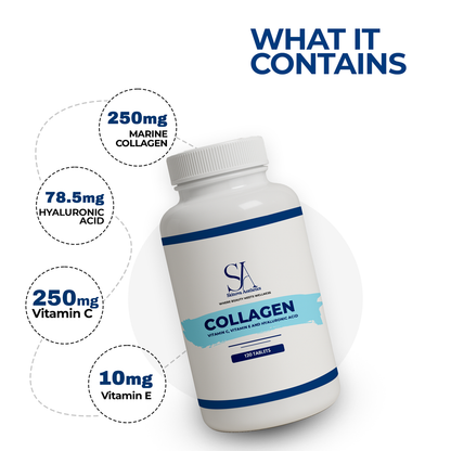 Collagen With Vitamin C, E & Hyaluronic Acid – 120 Tabs