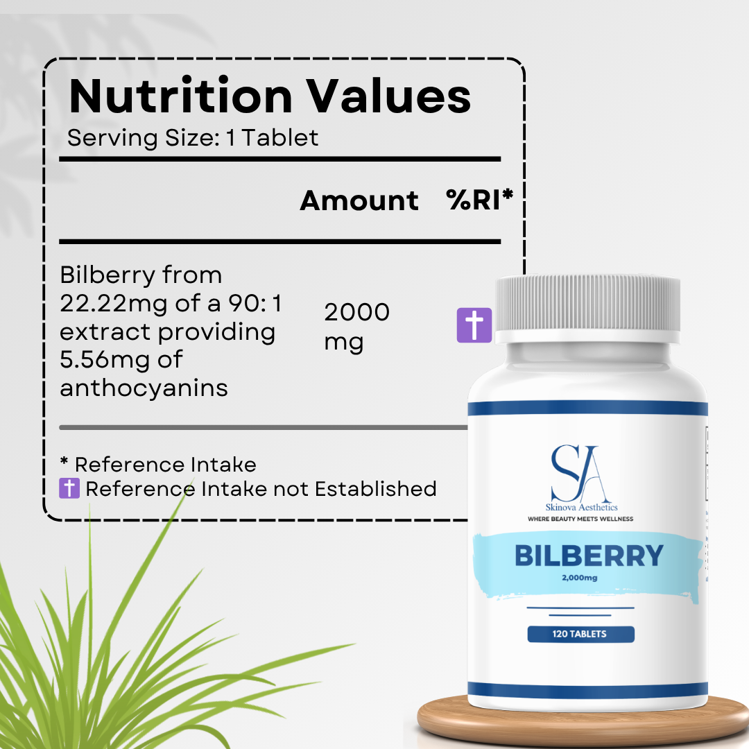 Bilberry Extract 2000mg – Eye & Antioxidant Boost