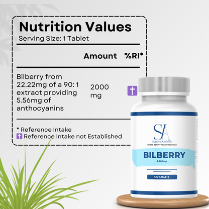 Bilberry Extract 2000mg – Eye & Antioxidant Boost