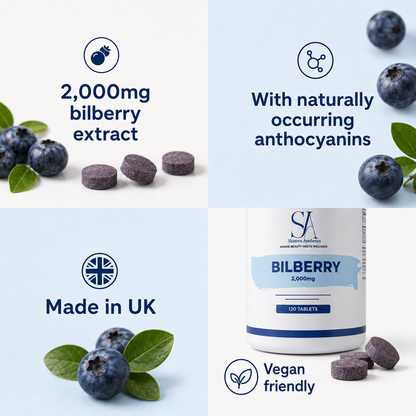 Bilberry Extract 2000mg – Eye & Antioxidant Boost
