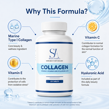 Collagen With Vitamin C, E & Hyaluronic Acid – 120 Tabs