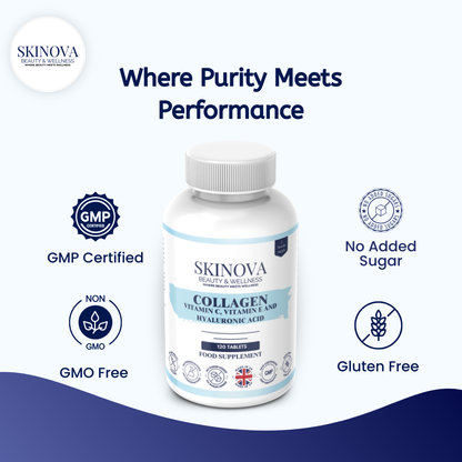 Collagen With Vitamin C, E & Hyaluronic Acid