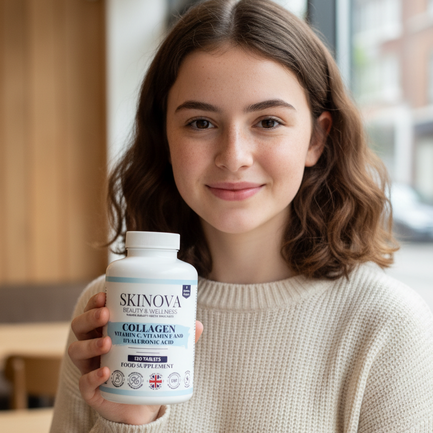 Collagen With Vitamin C, E & Hyaluronic Acid