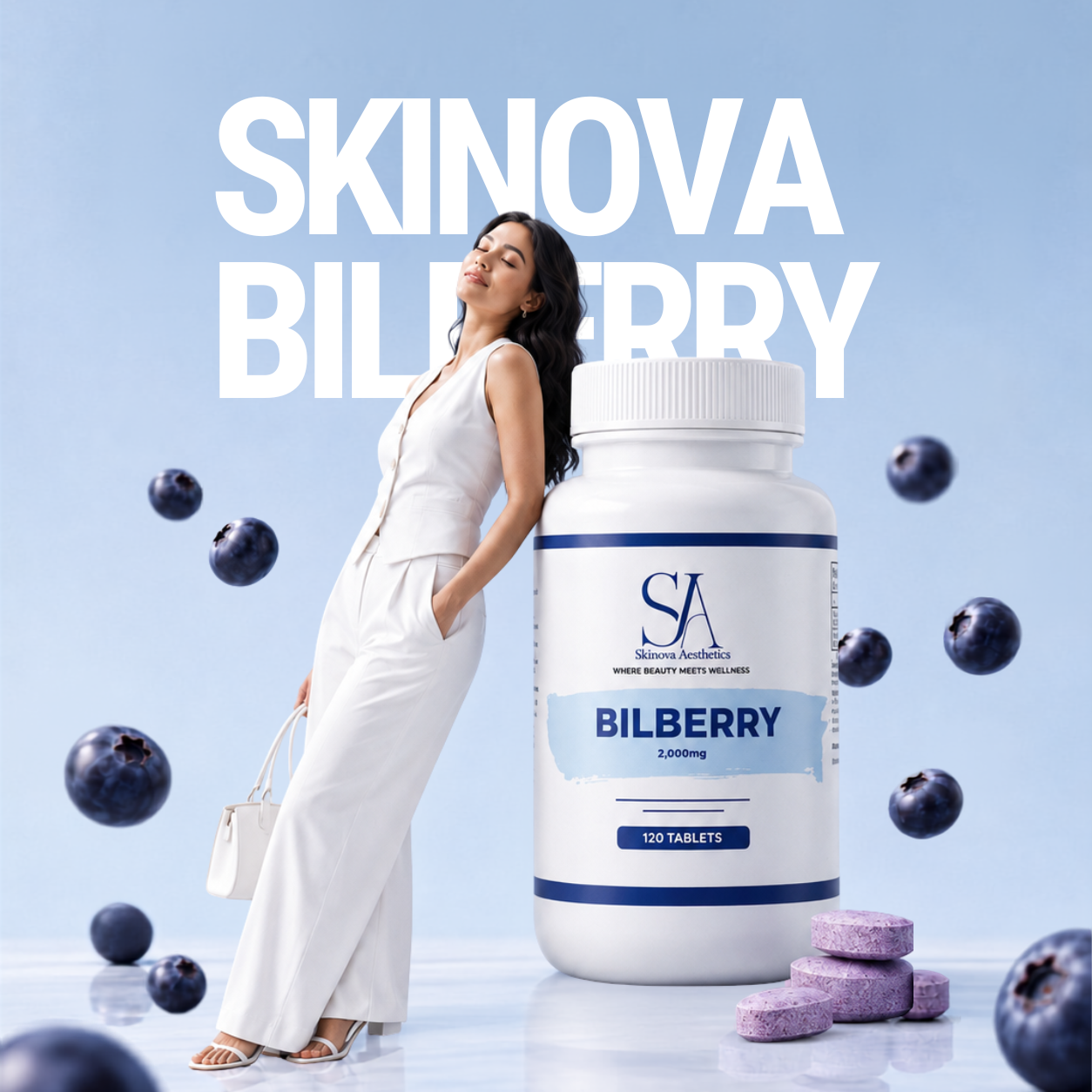 Bilberry Extract 2000mg – Eye & Antioxidant Boost