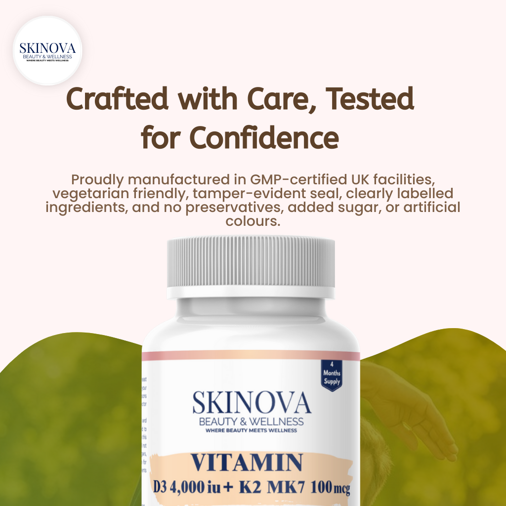 Vitamin D3 + K2 MK7 Tablets