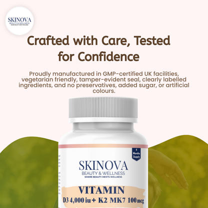 Vitamin D3 + K2 MK7 Tablets