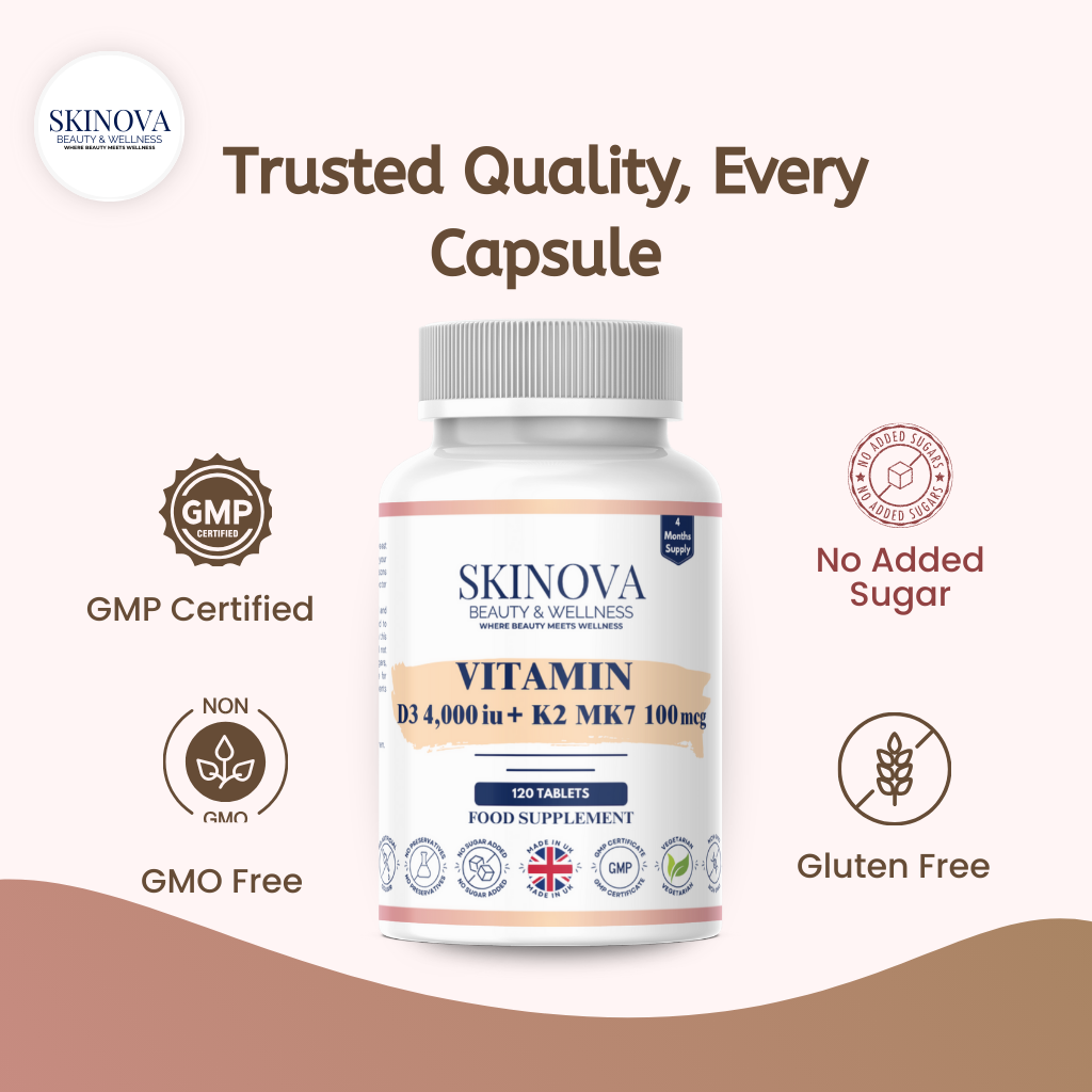 Vitamin D3 + K2 MK7 Tablets